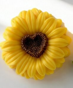 sunflower heart candle mold vedini