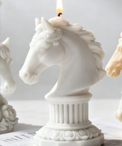 Vedini Horse Head Roman Column Silicone Mold for Candle, Plaster, Concrete & Resin Art (JKB-3245)
