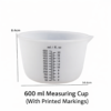 Vedini 600ml silicone measuring cup with printed markings