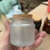 100ml frosted jar, cork glass jar,