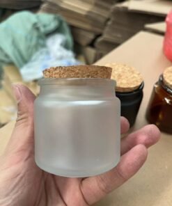 100ml frosted jar, cork glass jar,