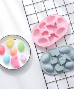 Vedini 9 Cavity Rabbit Resurrection Egg Silicone Mold JKB-3308