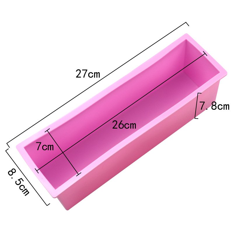 Vedini 1200ml 1 Cavity rectangle Silicone molds with heavy Box of WOOD loaf PLY lOAF JKB-513 - Image 3