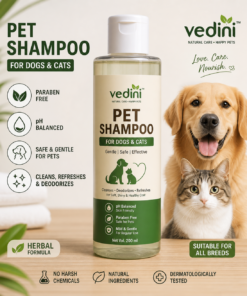 "Vedini Pet Shampoo for Dogs and Cats Bottle