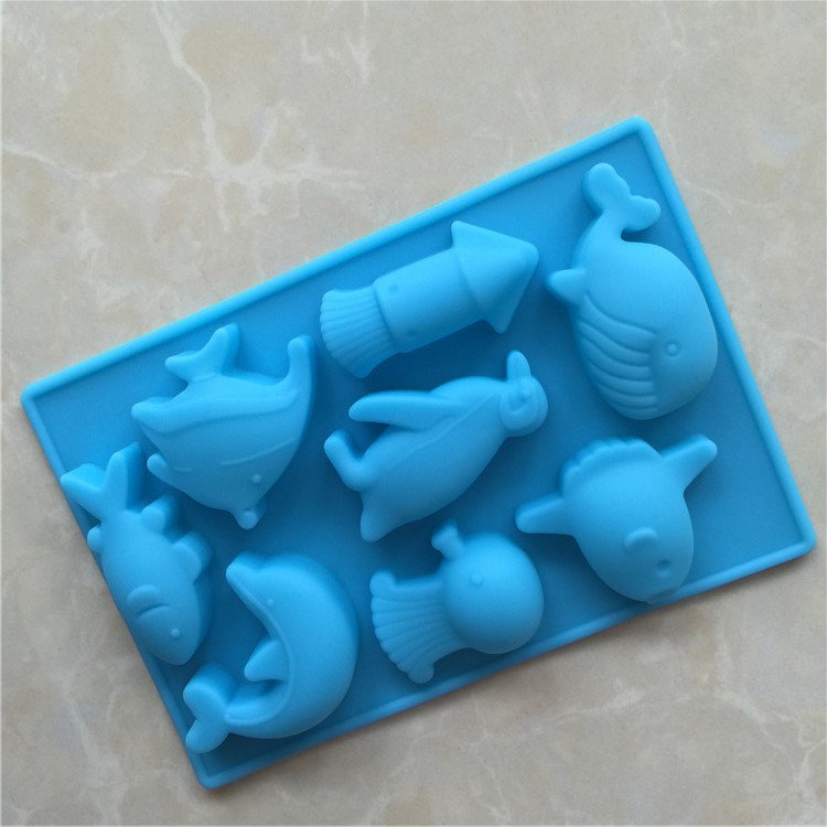 Vedini 8 Cavity Ocean World biological silicone chocolate mold JKB-3314 - Image 4