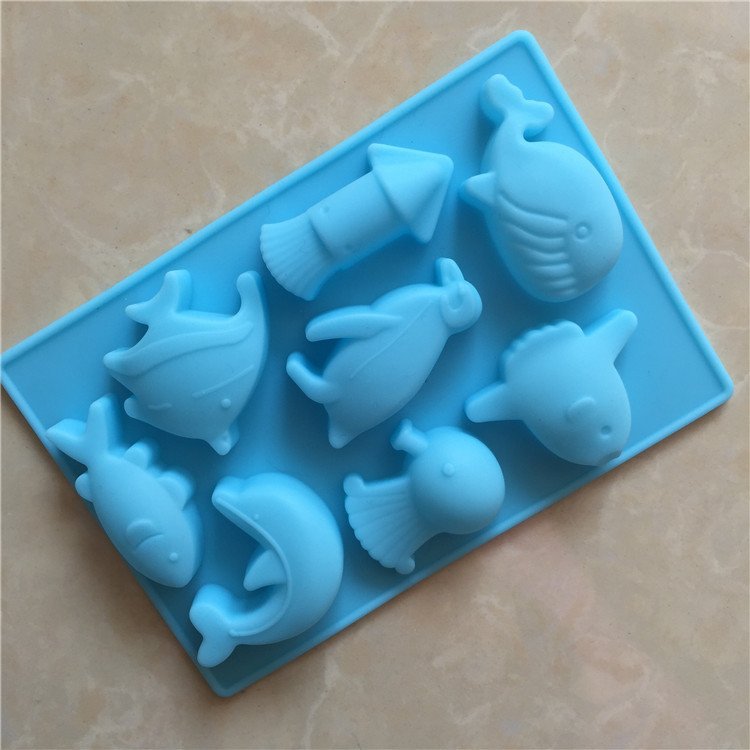 Vedini 8 Cavity Ocean World biological silicone chocolate mold JKB-3314 - Image 3