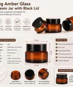 50ml jar new amber jar