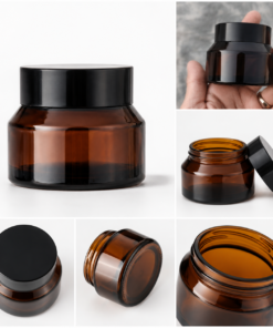 50ml amber jar new
