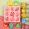 Vedini 9 Cavity Pumpkin Leaf Oak Fruit Shape Autumn Collection Theme Silicone Mold JKB-3321