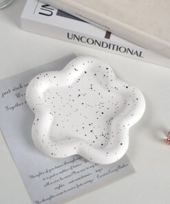 Vedini Concrete Flower Shape Tray Silicon Mold JKB-3313