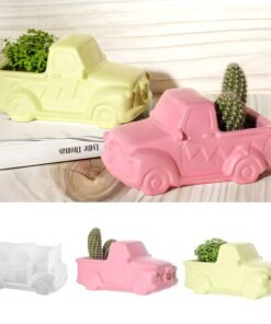 Vedini Concrete Car Flower Planter Silicone Mold For Making Candle,Resin,&Plaster Crafts JKB-3330