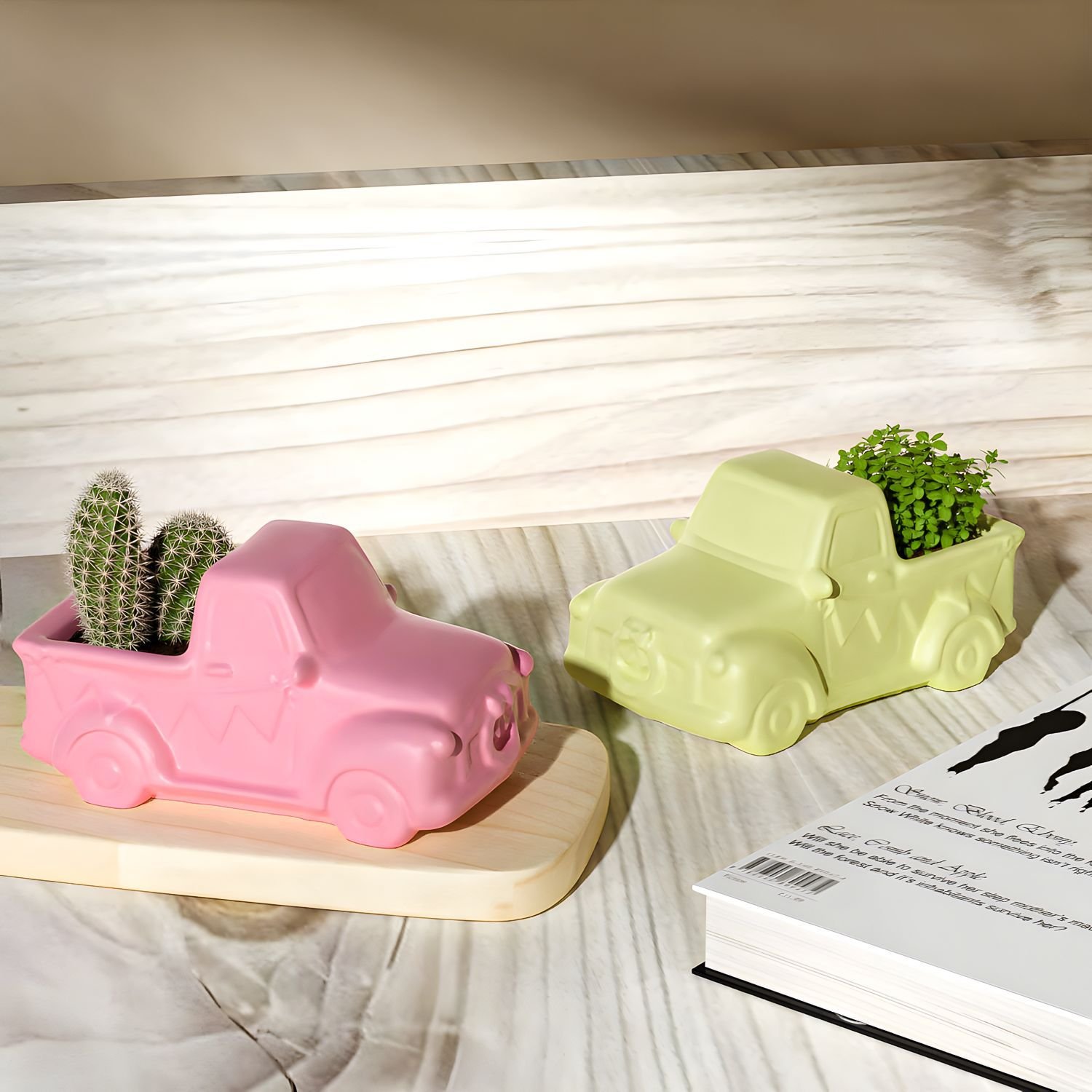 Vedini Concrete Car Flower Planter Silicone Mold For Making Candle,Resin,&Plaster Crafts JKB-3330 - Image 4