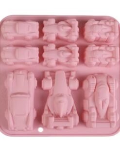 Vedini 9 Consecutive Different Sizes Racing Car Shaped Silicone Mold JKB-3294