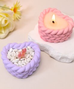 Vedini Concrete Love Twist Candle Cup Silicon Mold JKB-3322