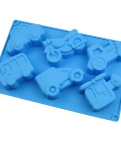 Alternative view of Vedini 6 Cavity different shapes 6 even car truck rice cake mold sponge cake mold gypsum mold JKB-3296