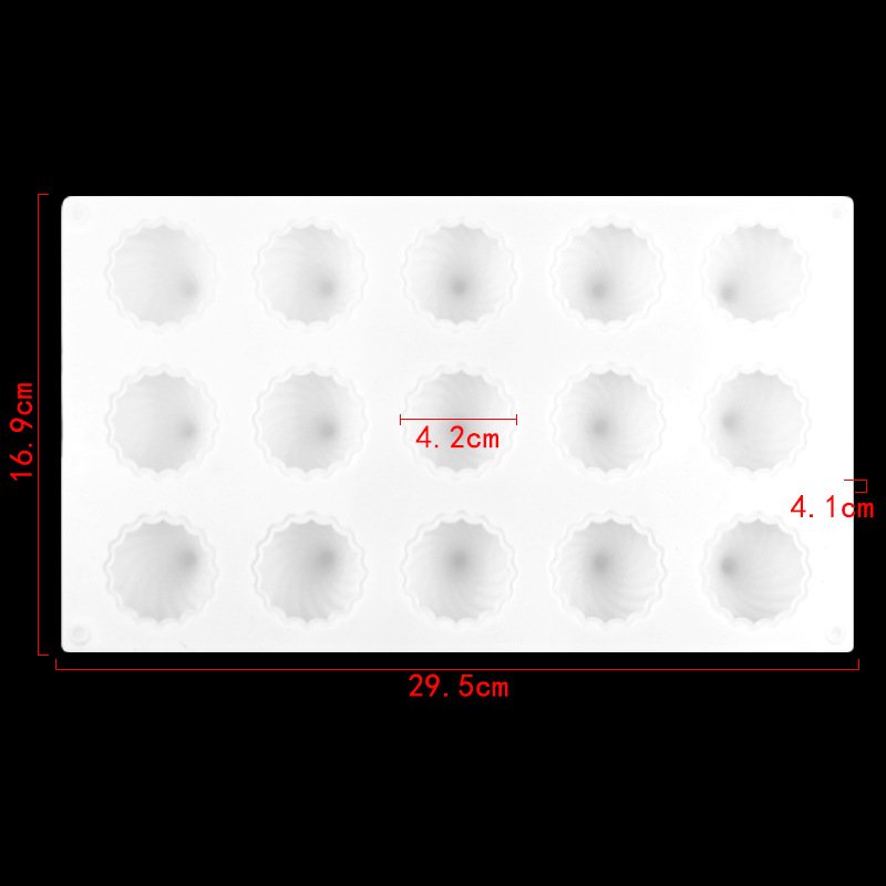 Vedini Spiral Modak Mold – 15 Cavity Silicone Modak Maker for Steamed & Sweet Modaks, Ladoo, Chocolates, and Indian Festive Sweets – Non-Stick, Reusable, Food-Grade Mould JKB 5100 - Image 2