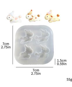 Alternative view of Vedini Unicorn Cute Animal-Shaped Silicone Mold, Candle, Plaster, Resin, Cake Decoration  JKB-3313