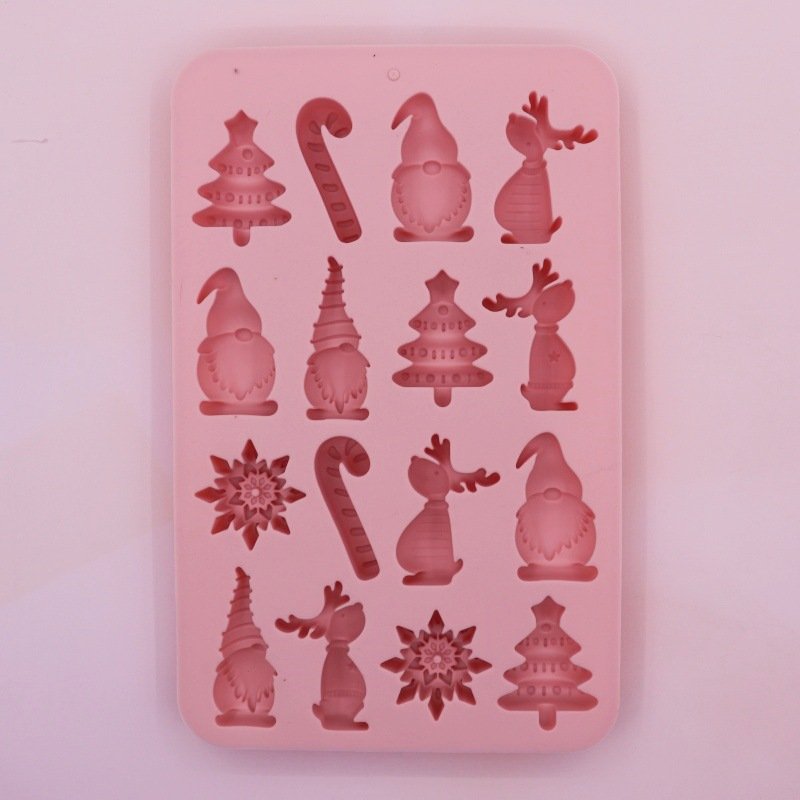 Vedini Christmas Cane Christmas Tree Silicone Mold Incense Mold Pinch Cake Decoration Mold Chocolate Silicone Mold Candle JKB-3312 - Image 2