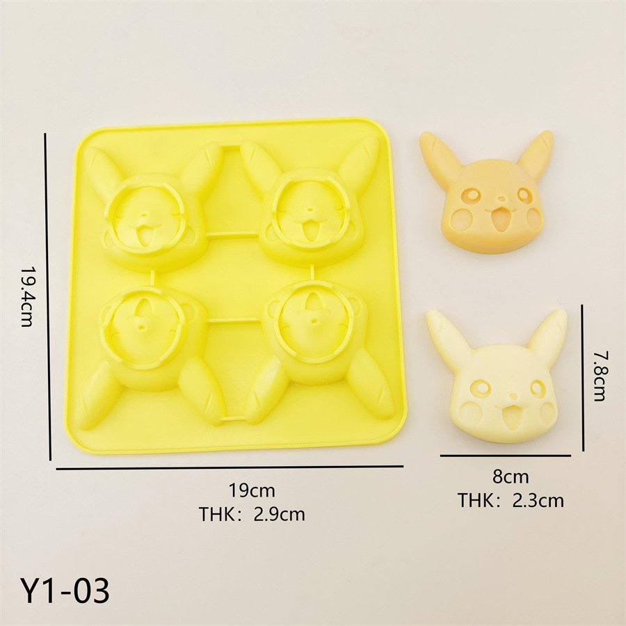 Vedini 4-Cavity Pokemon Silicone Mold JKB-3297 - Image 2