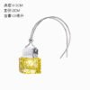 10ml Luxury Hanging Car Perfume Diffuser Bottle with Printable Metal Cap and Crystal Glass Design