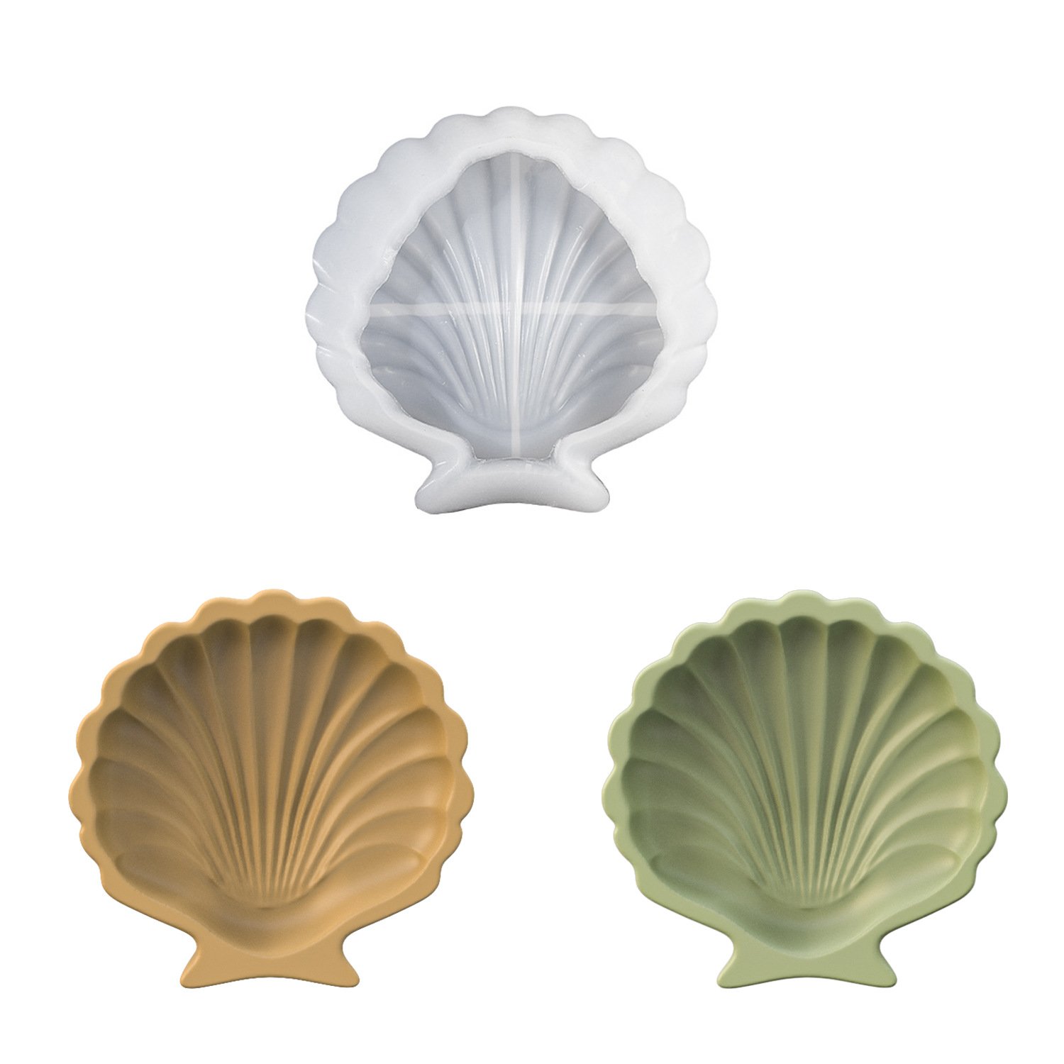 Vedini Concrete Ocean Shell Tray Silicone Mold JKB-3328 - Image 2