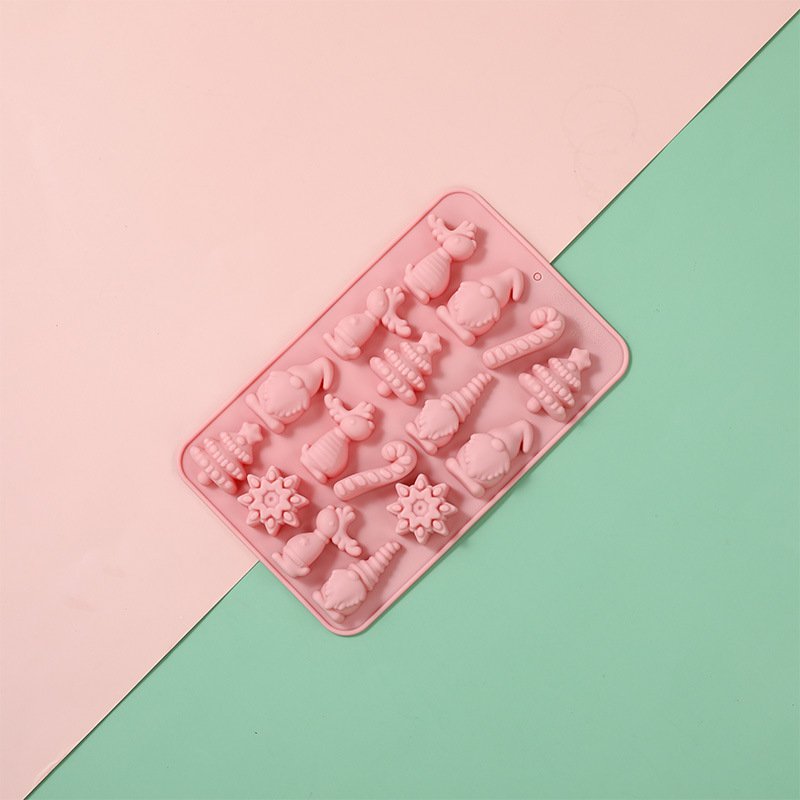 Vedini Christmas Cane Christmas Tree Silicone Mold Incense Mold Pinch Cake Decoration Mold Chocolate Silicone Mold Candle JKB-3312