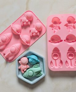 Vedini 6 cavity Astronaut Rocket Shaped  Silicone Mold JKB-3304