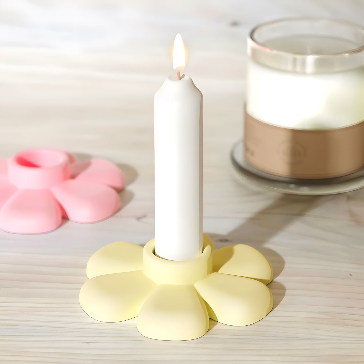 Vedini Concrete Flower Candle Holder Silicone Mold JKB-3325 - Image 5