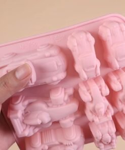 Alternative view of Vedini 9 Consecutive Different Sizes Racing Car Shaped Silicone Mold JKB-3294
