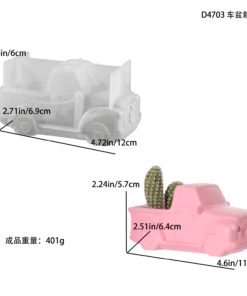 Alternative view of Vedini Concrete Car Flower Planter Silicone Mold For Making Candle,Resin,&Plaster Crafts JKB-3330