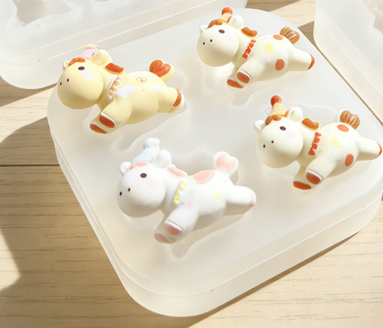 Vedini Unicorn Cute Animal-Shaped Silicone Mold, Candle, Plaster, Resin, Cake Decoration JKB-3313
