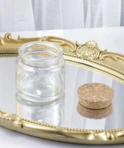 clear glass cork jar