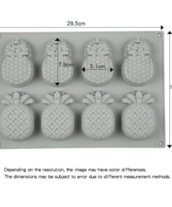Alternative view of Vedini 8 cavity Pineapple Cookie mold JKB-3300