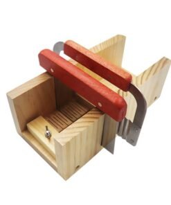 Alternative view of Vedini Wooden Soap Cutter with Plain & Zig Zag Cutter – Adjustable Handmade Soap Cutting Tool