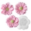 Vedini 3D Flower Silicone Mold Peony Chamomile Camellia Design for Soap Making Candle Making Chocolate Fondant Resin Art and DIY Crafts