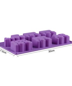 Alternative view of Vedini 6 Cavity Train Engine Silicone Mold JKB-3336