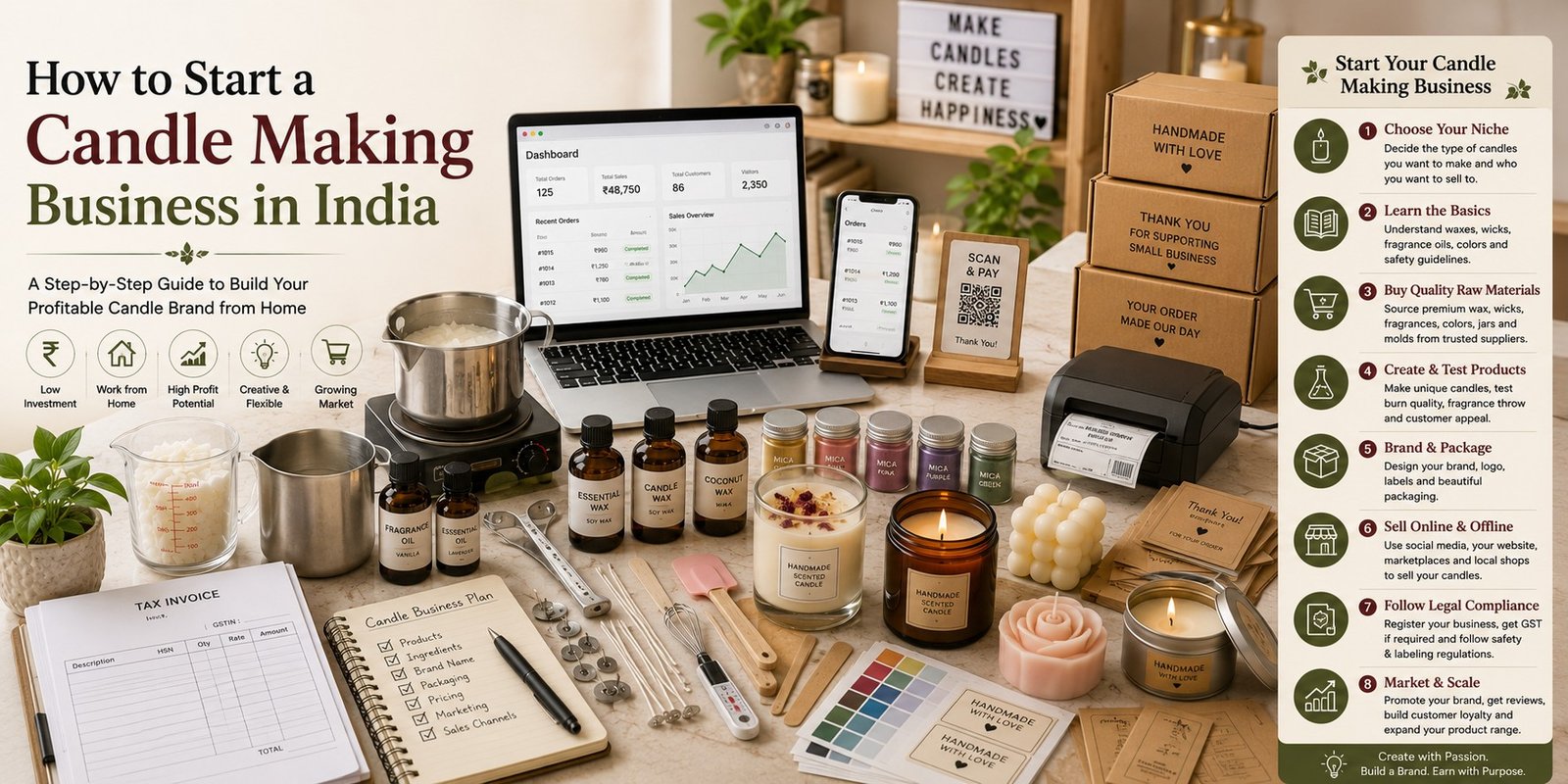 How to Start a Candle Making Business in India - JINDEAL INC