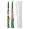 Long Stem Floral Candle Silicone Mold with Tulip and Phalaenopsis Flower Design for Decorative Taper Candle Making