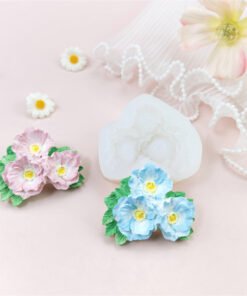 Alternative view of Vedini Three Poppy Flower Silicon Mold JKB-3394