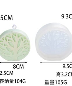 Alternative view of Vedini Abstract Tree Silicone Mold Round Coral Tree Scented Candle Plaster Mold Handmade Soap Mold Candle Mold JKB-3342
