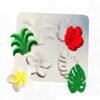 Vedini 4 Cavity Coconut Tree Plumeria Hibiscus Flower Turtle Leaf Silicon Mold JKB-3394
