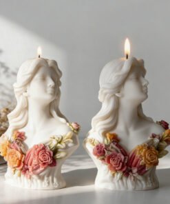 Vedini Portrait Girl Silicone Mold Candle Human Body Silicon Mold For Candle JKB-3376