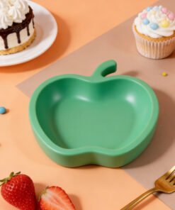 Vedini Concrete Fruit-Shaped Apple Tray Silicone Mold Aromatherapy Gypsum Ornament Mold JKB-3365