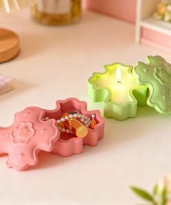 Vedini Concrete Cross Flower Storage Box Silicon Mold JKB-3359