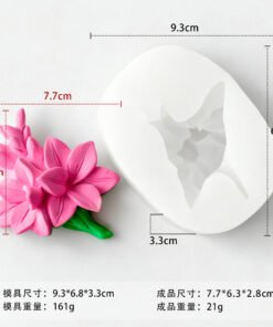 Alternative view of Vedini Firangipani Flower Bouquet Silicon Mold for resin,Candle,Soapand Fondant Crafts JKB-3374