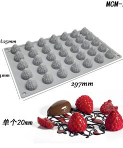 Vedini 35 CavityPine Cone Berry Silicone Mold JKB-3367