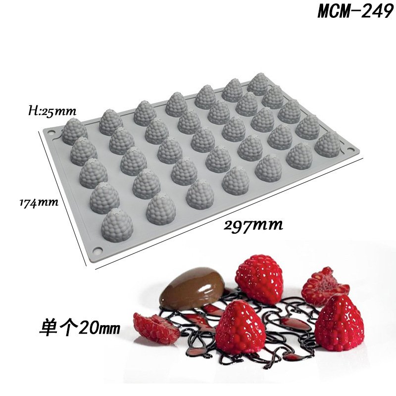 Vedini 35 CavityPine Cone Berry Silicone Mold JKB-3367