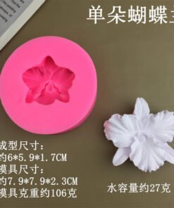Alternative view of Vedini Butterfly Orchid Silicon Mold Used For Making Candles,Gypsum,Resin And Soap JKB-3387