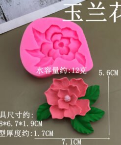 Vedini Magnolia Flower Silicon Mold Used For For Making Candles,Gypsum,Resin And Soap JKB-3393