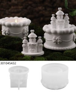 Vedini Concrete Castle Cake with Cover Silicone Mold JKB-3346